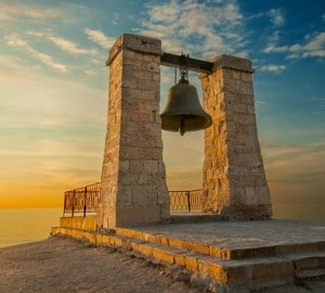 http://www.dreamstime.com/royalty-free-stock-photo-bell-sunset-near-sea-chersonese-image36535205