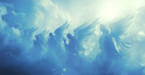 angels heaven blue